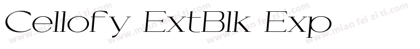 Cellofy ExtBlk Exp字体转换